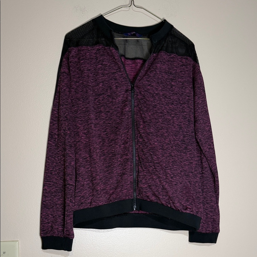 Sugr active Women’s Zip Front Purple Heather Jacket